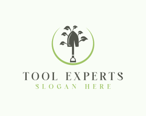Landscaping Shovel Tool logo