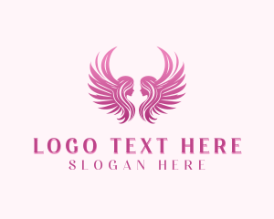 Angel Wings Woman logo