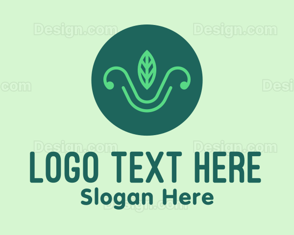 Green Organic Eco Leaf Logo