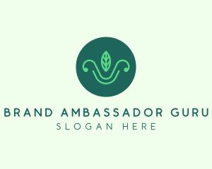 Green Organic Eco Leaf logo design