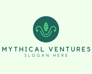 Green Organic Eco Leaf logo design