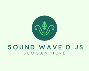 Green Organic Eco Leaf logo design