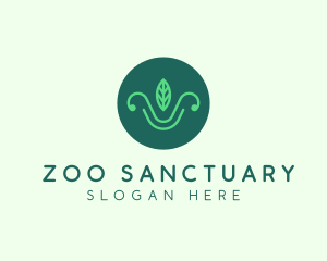 Green Organic Eco Leaf logo design