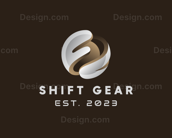 Modern Digital 3D Sphere Logo