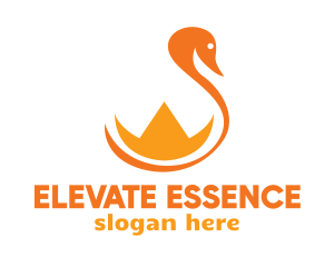 Orange Crown Swan logo