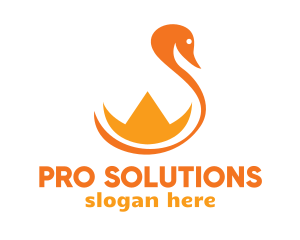 Orange Crown Swan logo