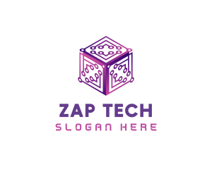 Tech AI Cube logo design