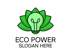 Eco Friendly Bulb  logo design