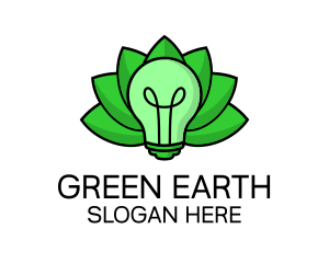 Eco Friendly Bulb  logo design