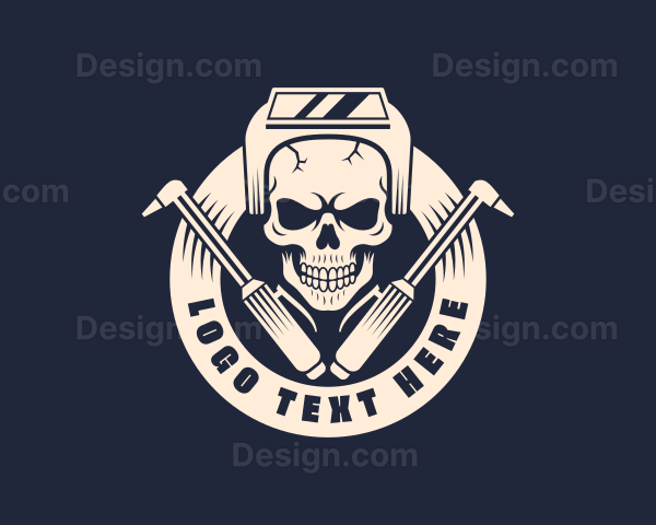 Skull Welding Fabrication Logo