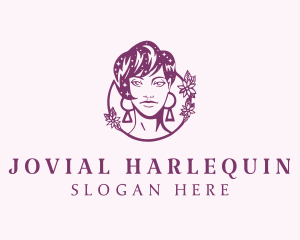 Purple Lady Hair Salon Logo