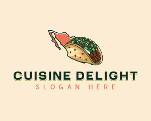 Mexican Taco Snack logo design