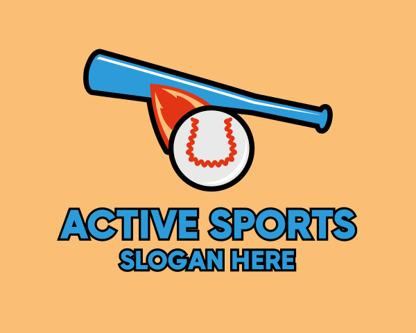 Softball logo example 1