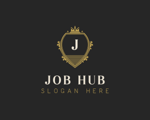 Upscale Royal Hotel logo design