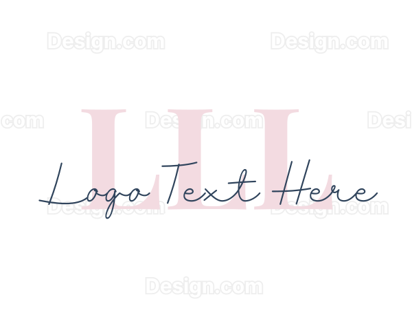 Elegant Cursive Letter Logo