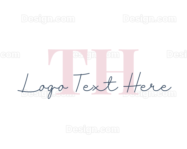 Elegant Cursive Letter Logo