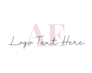 Elegant Cursive Letter logo design