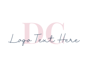 Elegant Cursive Letter logo design