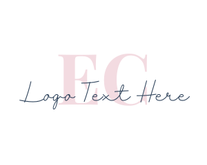 Elegant Cursive Letter logo design