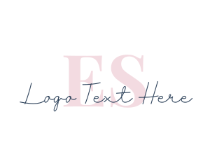 Elegant Cursive Letter logo design