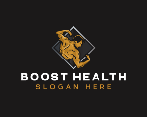 Gym Bodybuilder Fitness Logo