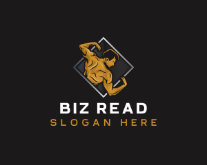 Gym Bodybuilder Fitness logo design