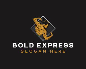 Gym Bodybuilder Fitness logo design