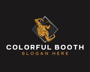 Gym Bodybuilder Fitness logo design