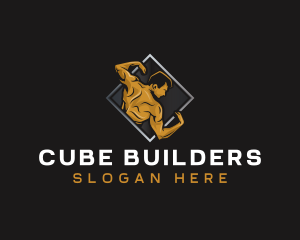 Gym Bodybuilder Fitness logo design