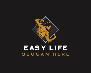 Gym Bodybuilder Fitness logo design