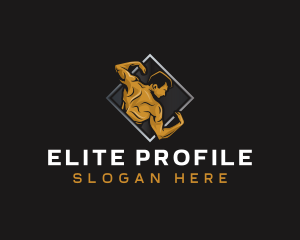 Gym Bodybuilder Fitness logo design