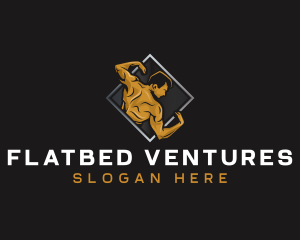 Gym Bodybuilder Fitness logo design