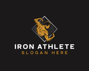 Gym Bodybuilder Fitness logo design