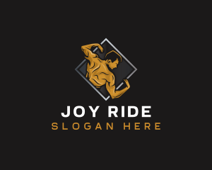 Gym Bodybuilder Fitness logo design