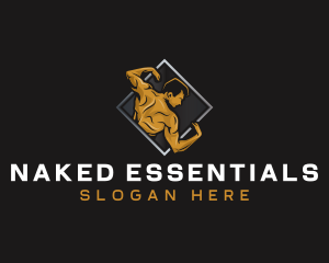 Gym Bodybuilder Fitness logo design