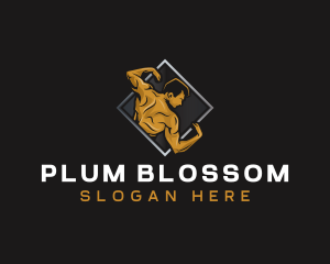 Gym Bodybuilder Fitness logo design