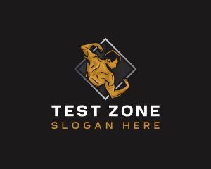 Gym Bodybuilder Fitness logo design