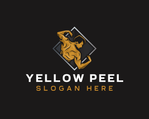 Gym Bodybuilder Fitness logo design