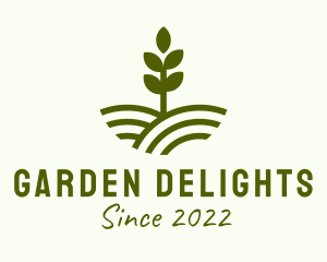 Seedling Farm Plant  logo design