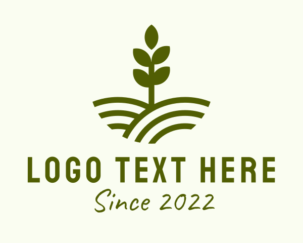 Seedling Farm Plant  logo