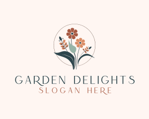 Stylish Flower Bouquet logo design