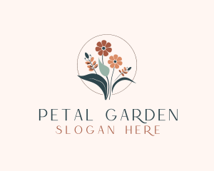 Stylish Flower Bouquet logo design