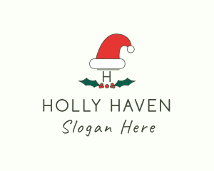 Santa Hat Decor logo design