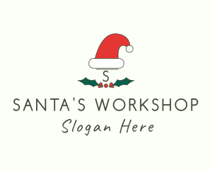 Santa Hat Decor logo design