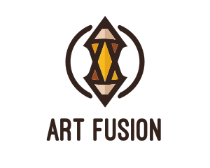Creative Art Drawing Pencil logo