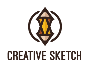 Creative Art Drawing Pencil logo design