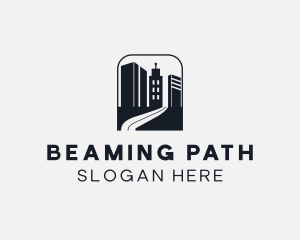 Building Road Pathway logo design