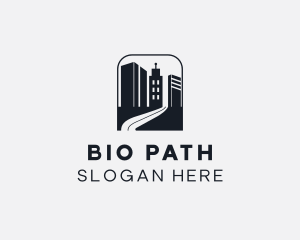 Building Road Pathway logo design