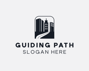 Building Road Pathway logo design