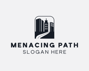 Building Road Pathway logo design